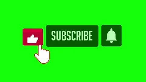 Like subscribe button with sound Video stock 247616506