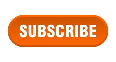 Subscribe button. subscribe rounded orange sign. subscribe Stock Illustration