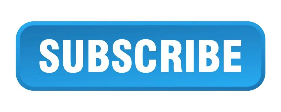 Subscribe button. subscribe square 3d push button Stock Illustration