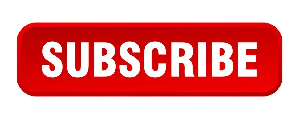 Subscribe button. subscribe square 3d push button Stock Illustration