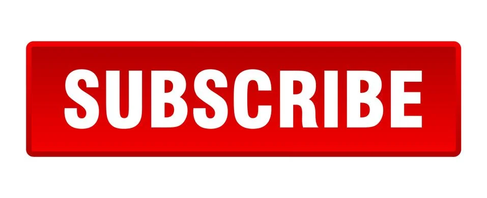 Subscribe button. subscribe square red push button Illustrazione stock