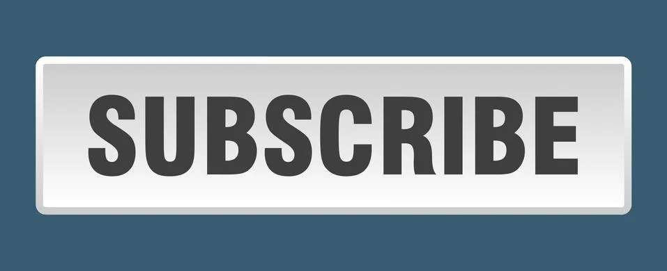 Subscribe button. subscribe square white push button Illustrazione stock