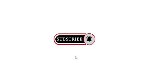 Subscribe button for video overlay click animation. Subscribe and  bell notifica Vídeos de archivo 332863056