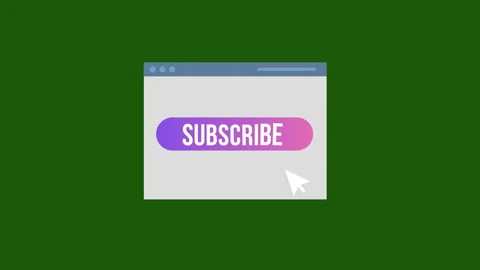 Subscribe button on web broswer Stock Footage 171807286