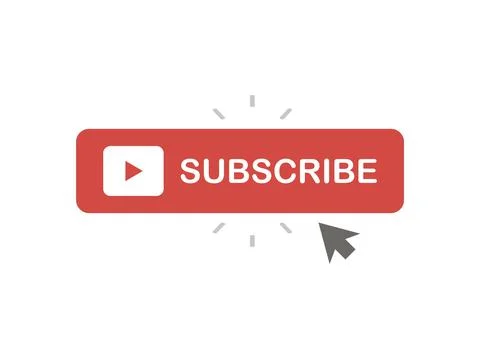 Subscribe button. Web symbol in flat style. Vector illustration Stock Illustration