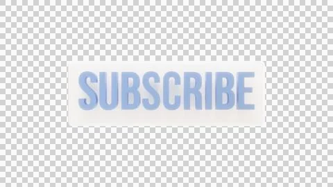 Subscribe button white on transparent background Stock Illustration