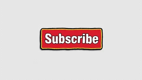 Subscribe Button Wiggle Sticker, Doodle Style Stock Footage 321062264