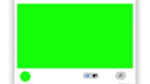 Subscribe button zoom out animation green screen 4k free Stock Footage 279489208