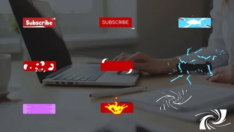 Subscribe Buttons | After Effects Stock After Effects