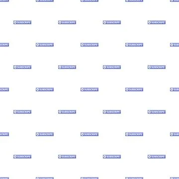 Subscribe buttons creating seamless pattern for digital content streaming Stock Illustration