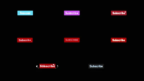 Subscribe Buttons Motion Graphics Pack Stock Footage 132999926