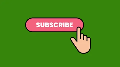 Subscribe call to action red button. Button Animation Stock Footage 293702567