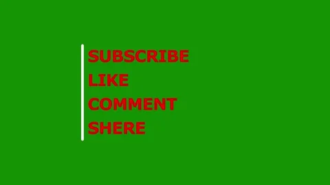 Subscribe Like Comment Share Text Animation | Social Call to Action 库存影片 340656360
