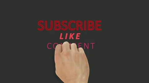 SUBSCRIBE LIKE COMMENTS AND SHARE STOCK VIDEO FOOTAGE Video stock 275234758