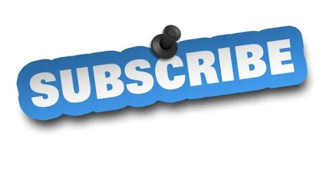 Subscribe concept 3d illustration isolated イラスト素材