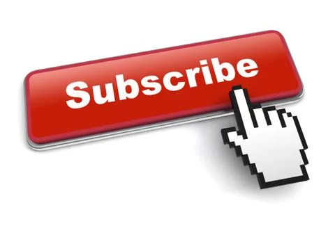 Subscribe concept 3d illustration isolated Illustrazione stock