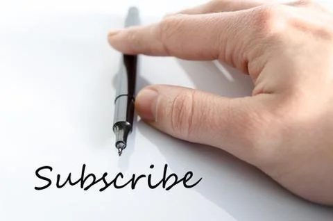 Subscribe concept Stock Photos