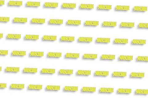 Subscribe concept text, Blogging, streaming. Social media concept Illustrazione stock