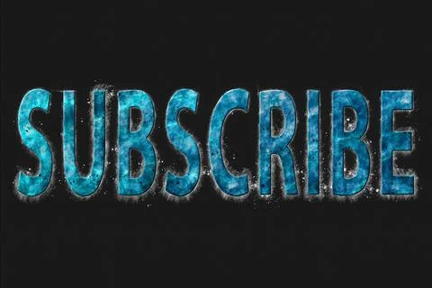 Subscribe concept text, Blogging, streaming. Social media concept Stock Illustration