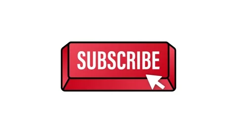 Subscribe with cursor button. Internet icon. Pointer click icon. Motion graphics Stock Footage 156614275