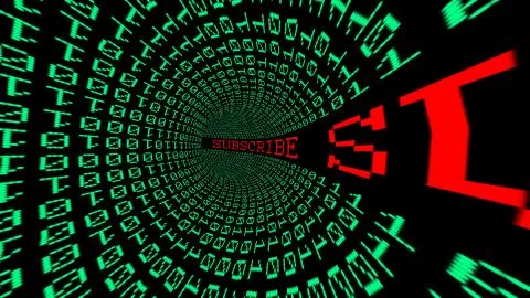 Subscribe data tunnel Illustrazione stock