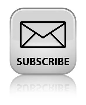 Subscribe (email icon) special white square button Illustrazione stock