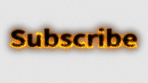 Subscribe Flame Line Stock Footage 306945115