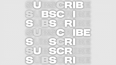 Subscribe Flickering Text Animation. Stock Footage 311542402
