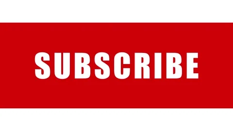 Subscribe, flickering white letters and red background. Vidéo 336679632