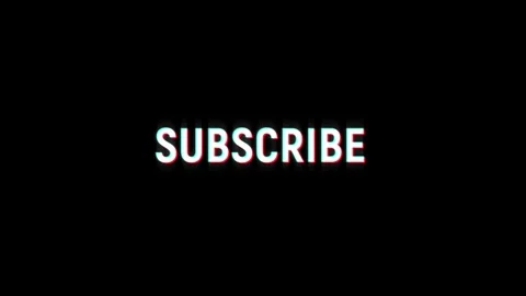 Subscribe glitch text animation social media digital online video Stock Footage 313122346