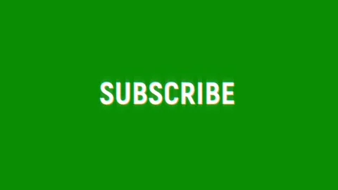 Subscribe glitch text animation social media digital online video Stock Footage 313122386