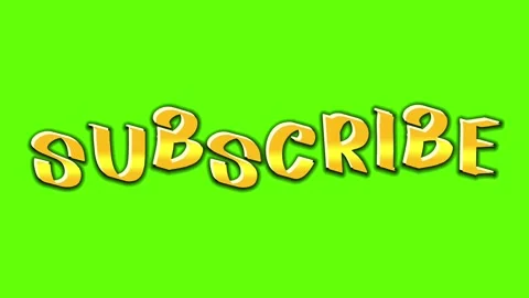 Subscribe golden animation Stock-Footage 252687808