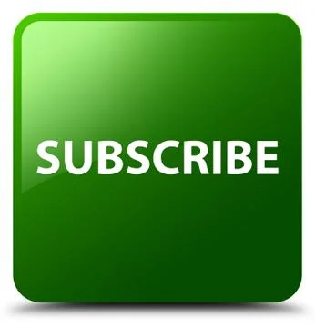 Subscribe green square button Stock Illustration