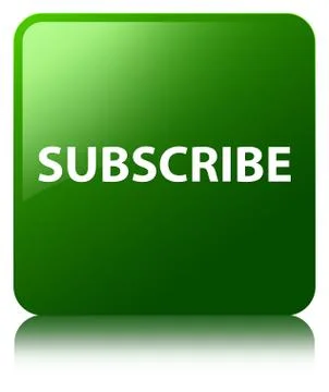 Subscribe green square button Illustrazione stock
