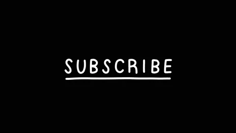 Subscribe hand drawn doodle, stop motion animation Stock Footage 153409051