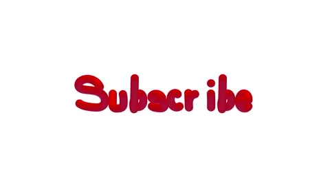 Subscribe Hand Drawn Text in Blob Shape on White Background Vidéo 317726074