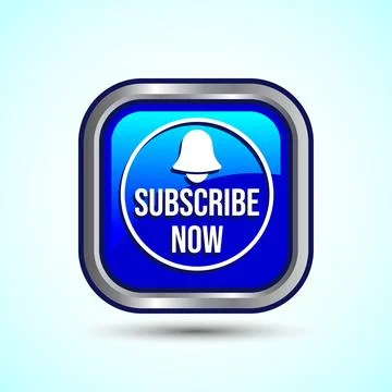 Subscribe Icon Button Design Illustration Subscribe Channel Button Stock Illustration