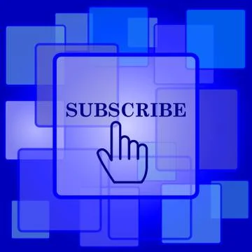 Subscribe icon. Internet button on abstract background.. Stock Illustration