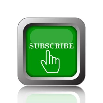 Subscribe icon. Internet button on black background.. Stock Illustration