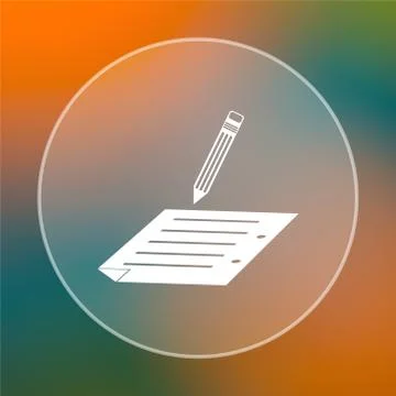 Subscribe icon. Internet button on colored  background.. Stock Illustration