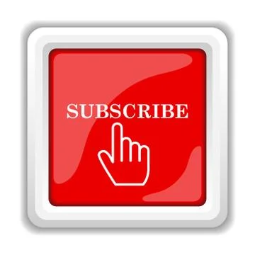 Subscribe icon. internet button on white background.. 스톡 일러스트
