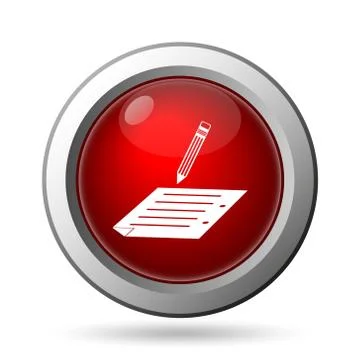 Subscribe icon. Internet button on white background.. Stock Illustration