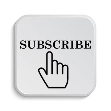 Subscribe icon. Internet button on white  background.. Stock Illustration