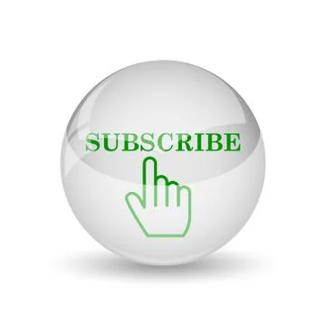Subscribe icon. Internet button on white background.. Stock Illustration