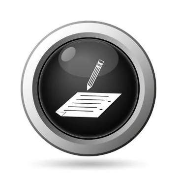 Subscribe icon. Internet button on white background.. Stock Illustration