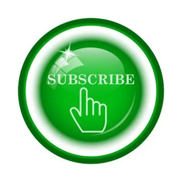 Subscribe icon. Internet button on white background.. 스톡 일러스트