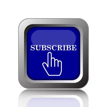 Subscribe icon. Internet button on white background.. Stock Illustration