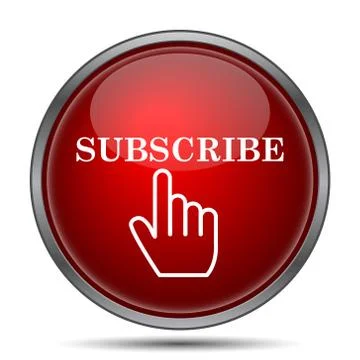 Subscribe icon. Internet button on white background.. Stock Illustration