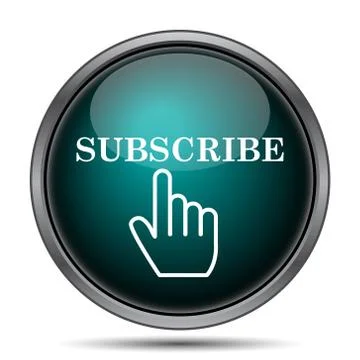 Subscribe icon. Internet button on white background.. 스톡 일러스트