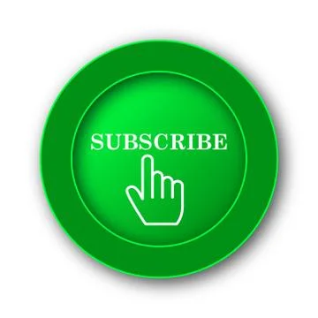 Subscribe icon. Internet button on white background.. 스톡 일러스트